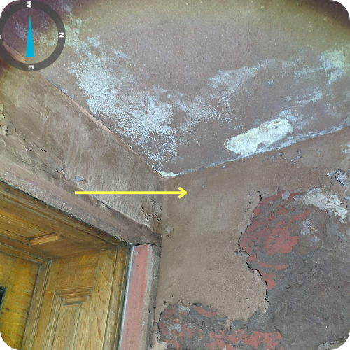 Close-up image showing drain line deterioration