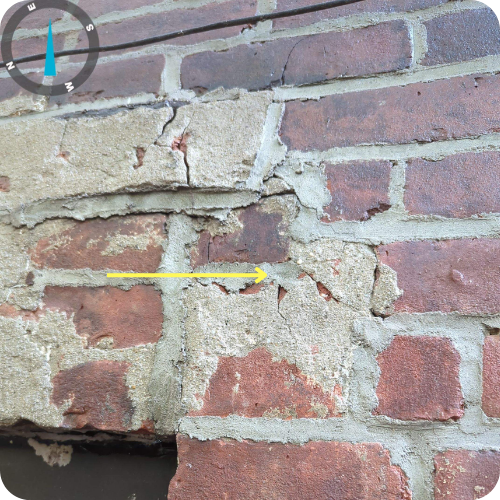 Close-up image showing drain line deterioration