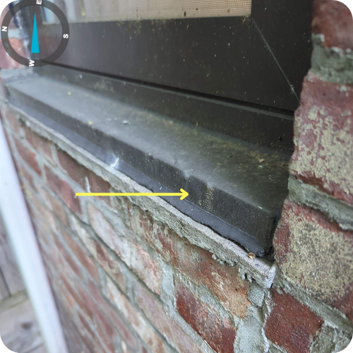 Close-up image showing drain line deterioration